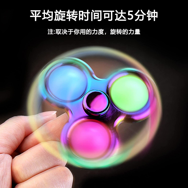 Amazon Finger Bubble Music Gyro Alloy Fingertip Gyro Pressure Reduction Toy Deratization Pioneer Keychain Bubble
