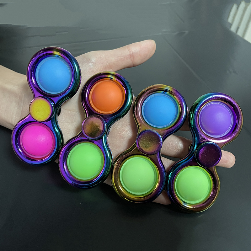Amazon Finger Bubble Music Gyro Alloy Fingertip Gyro Pressure Reduction Toy Deratization Pioneer Keychain Bubble