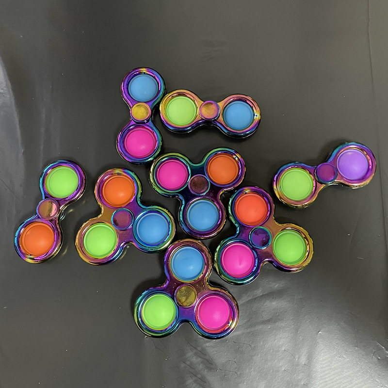Amazon Finger Bubble Music Gyro Alloy Fingertip Gyro Pressure Reduction Toy Deratization Pioneer Keychain Bubble