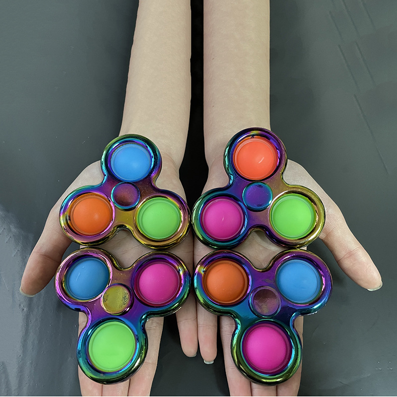 Amazon Finger Bubble Music Gyro Alloy Fingertip Gyro Pressure Reduction Toy Deratization Pioneer Keychain Bubble