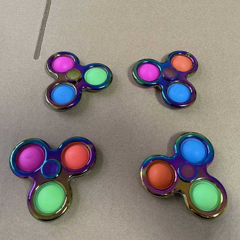 Amazon Finger Bubble Music Gyro Alloy Fingertip Gyro Pressure Reduction Toy Deratization Pioneer Keychain Bubble
