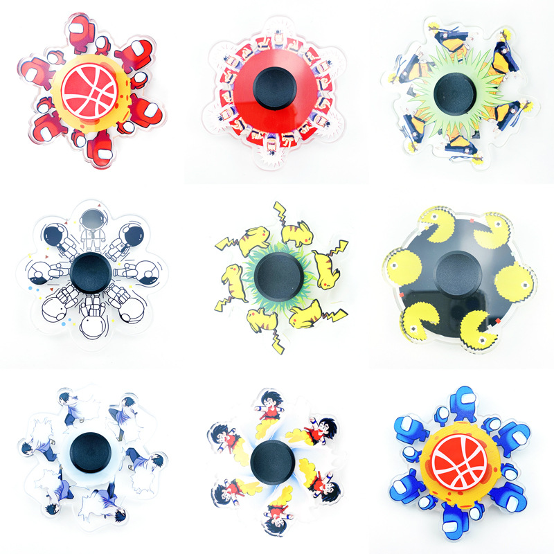 Tiktok's Same Spaceman Fingertip Gyro Naruto Sasuke Dynamic Gyro Hand Spinner