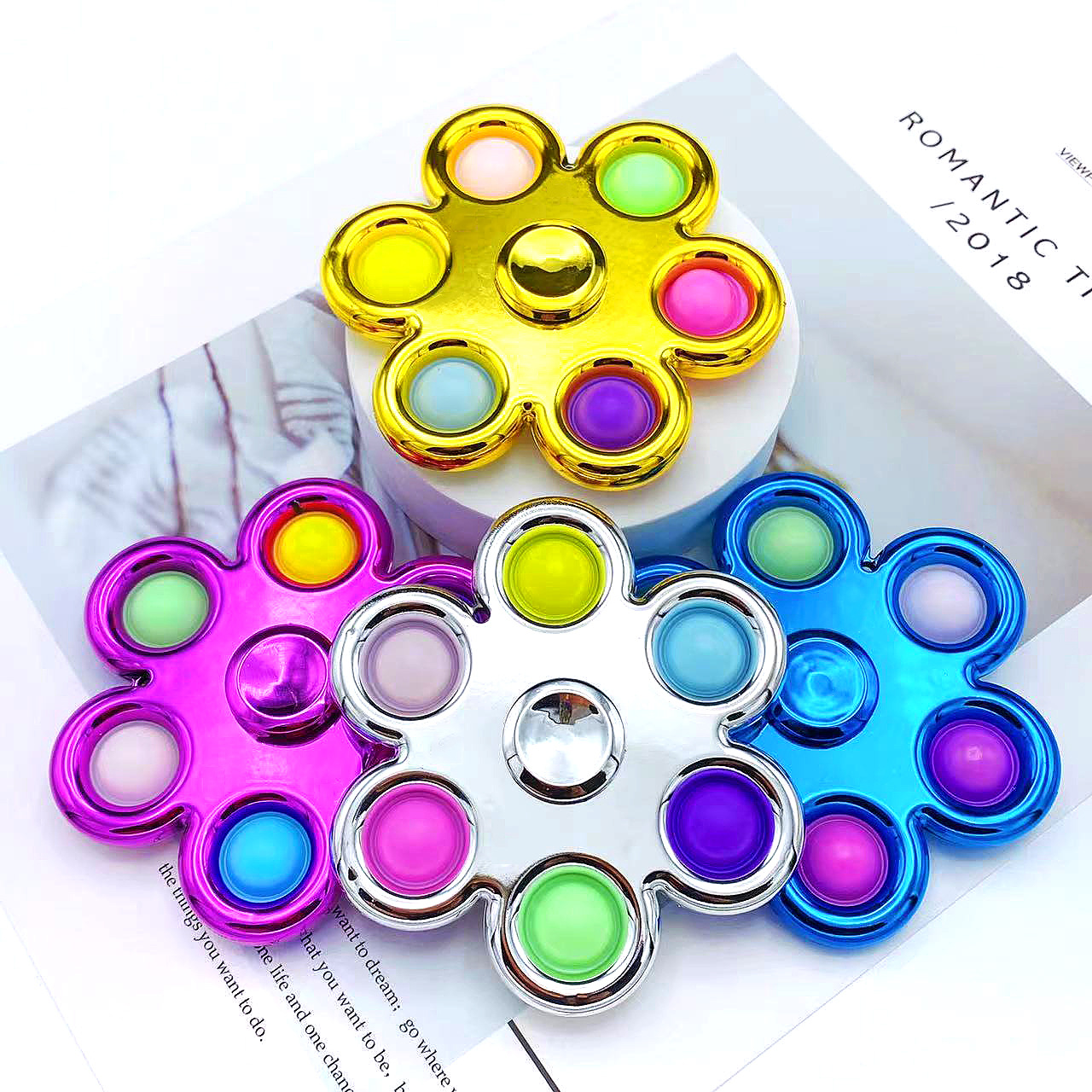 Silicone Squeeze Board Fingertip Gyro for Decompression Rat Killer Pioneer Stress Relief Toy Wholesale Fingertip gyro
