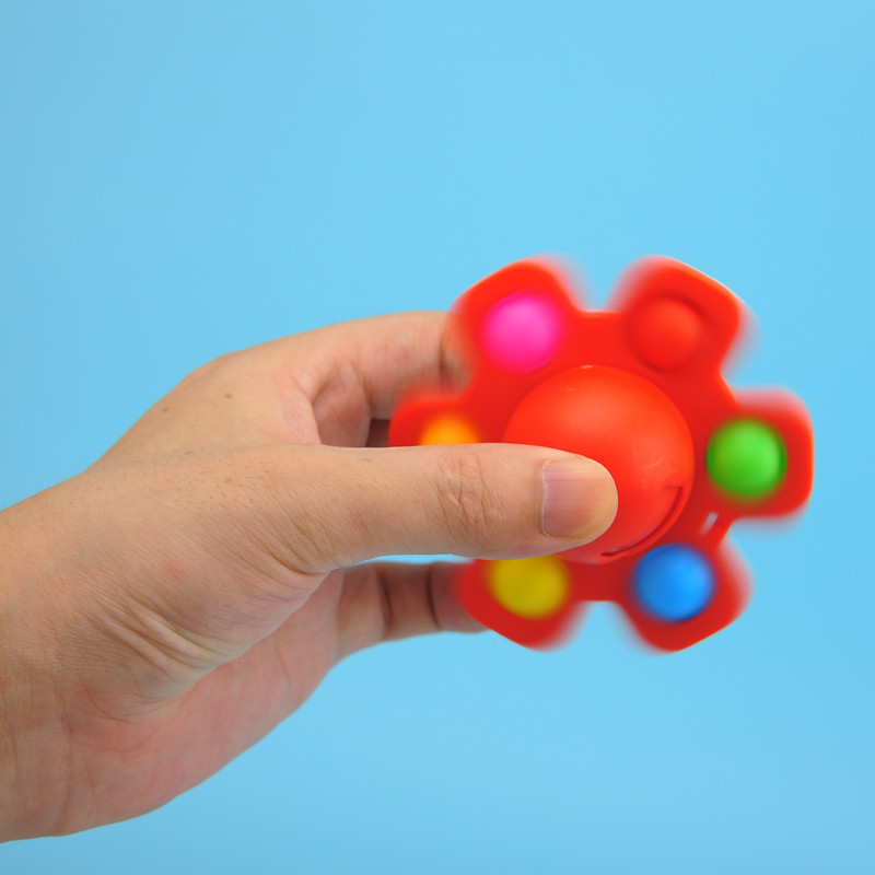 Cross-Border Amazon Sources Face-Changing Octopus Fingertip Gyro Deratization Pioneer Pop Decompression Decompression Toy Wholesale