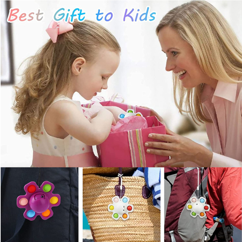 Cross-Border Amazon Sources Face-Changing Octopus Fingertip Gyro Deratization Pioneer Pop Decompression Decompression Toy Wholesale
