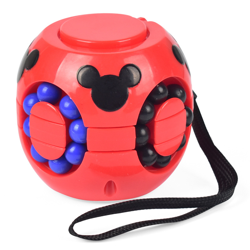 Creative Style Small Magic Bean Burger Cube Puzzle Fingertip Gyro Decompression Decompression Magic Bean Rubik&#039;s Cube Toy Factory Direct Sales