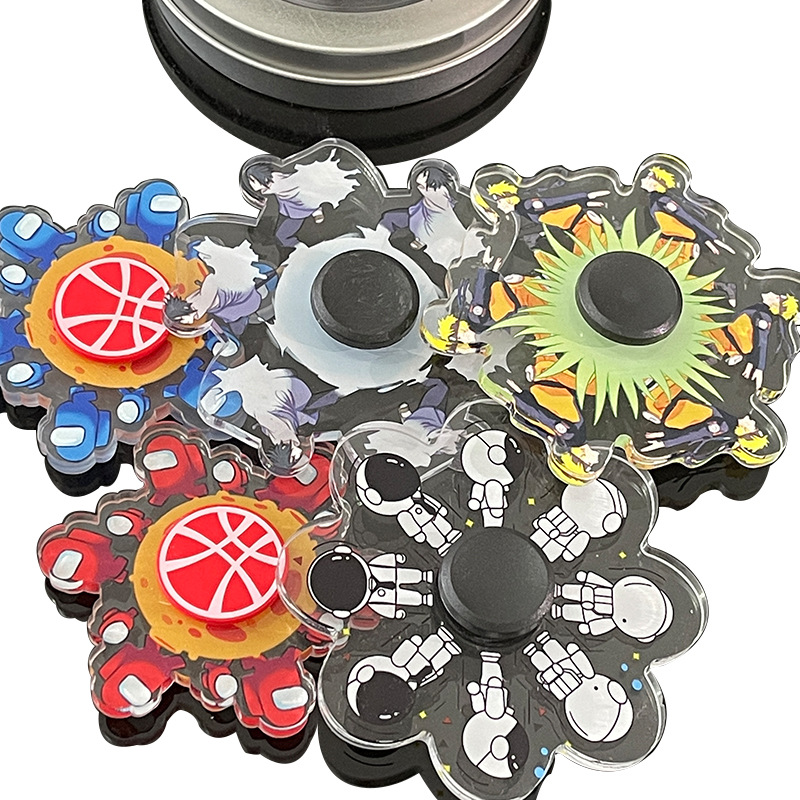 Tiktok&#039;s Same Naruto Fingertip Gyro Naruto Sasuke Dynamic Gyro Hand Spinner