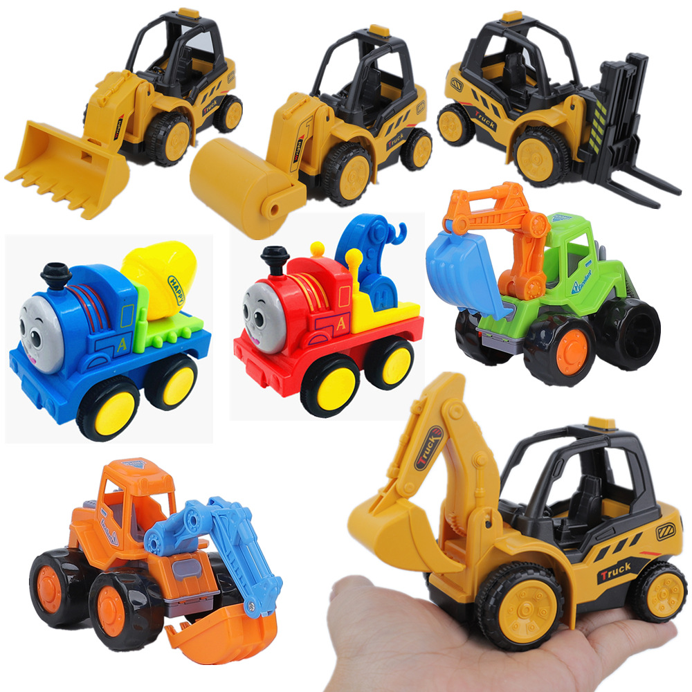 Inertia Warrior Climbing Car Children&#039;s Train Cart Excavator Engineering Toy Car Gift Wholesale
