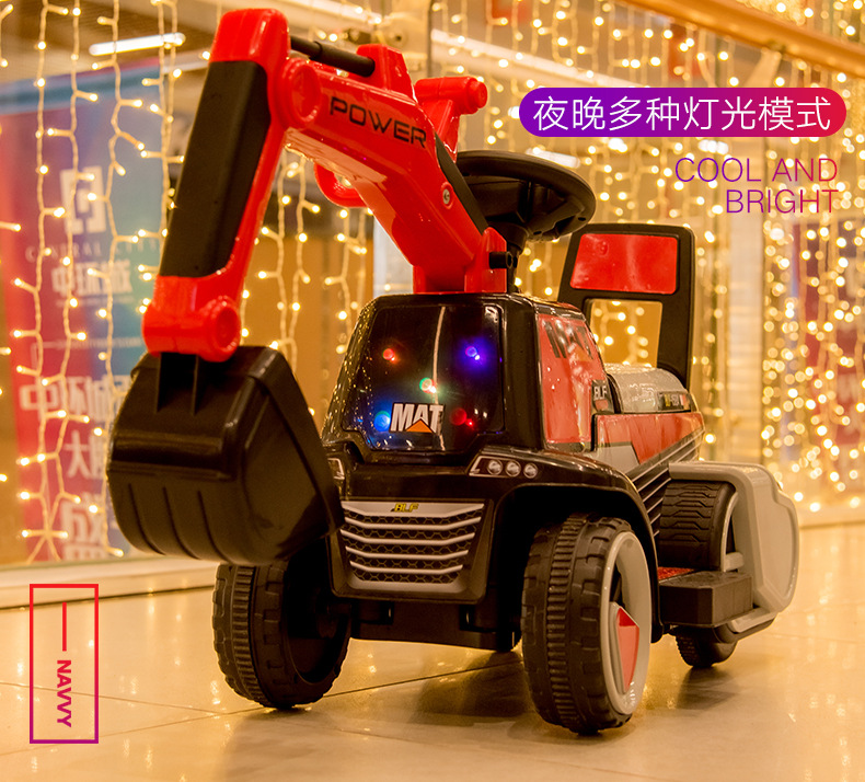 Children's Electric Excavator Toy Car Can Sit and Ride Large Musical Boys Excavator Toddler Sliding Engineering Car Children's Electric Excavator Toy Car Can Sit and Ride Large Musical Boys Excavator Toddler Sliding Engineering Car