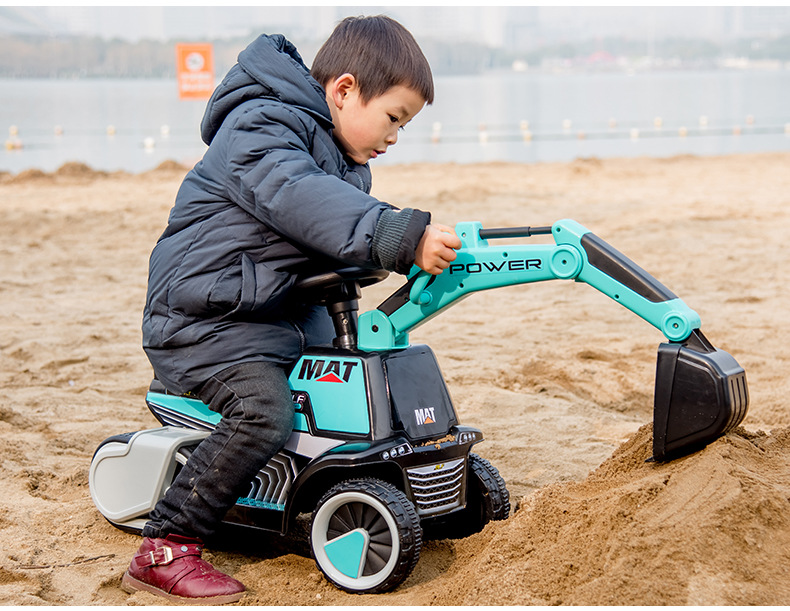 Children's Electric Excavator Toy Car Can Sit and Ride Large Musical Boys Excavator Toddler Sliding Engineering Car Children's Electric Excavator Toy Car Can Sit and Ride Large Musical Boys Excavator Toddler Sliding Engineering Car