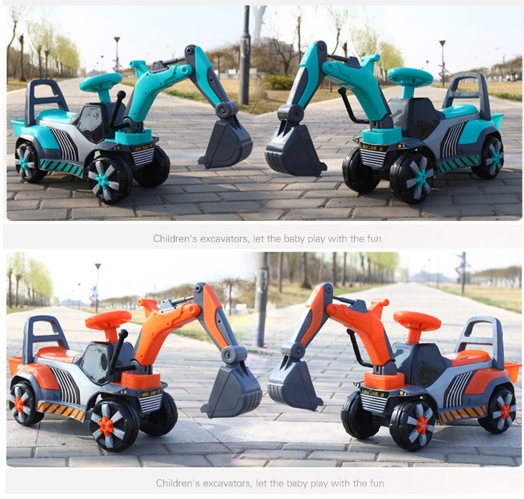 Children's Electric Excavator Toy Car Can Sit and Ride Large Musical Boys Excavator Toddler Sliding Engineering Car Children's Electric Excavator Toy Car Can Sit and Ride Large Musical Boys Excavator Toddler Sliding Engineering Car