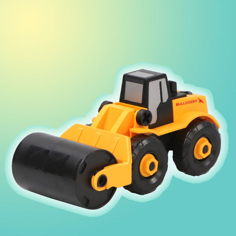 Amazon Early Education Assembling Engineering Car Toys Disassembling Excavator Model Car Plastic Disassembling Engineering Vehicle