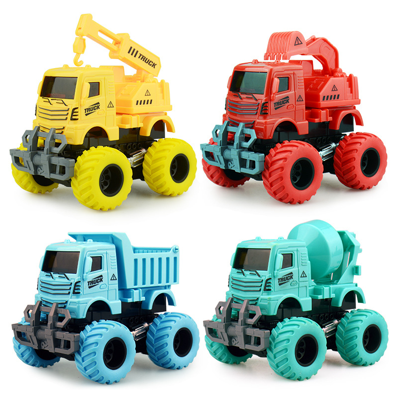 Children&#039;s Inertia Four-Wheel Drive off-Road Vehicle Impact Transformer Toy Car Baby Engineering Car Model 2-5 Years Old Boy