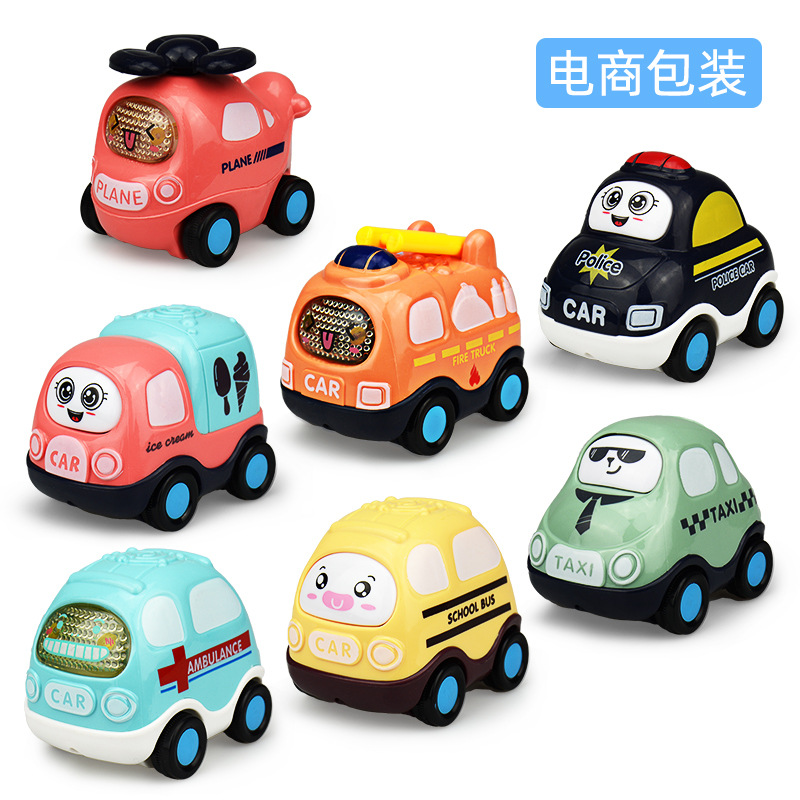 Children&#039;s Inertial Vehicle Cartoon Model Drop-Resistant Engineering Car Toys Cross-Border Stall Wholesale Kindergarten Car Gifts