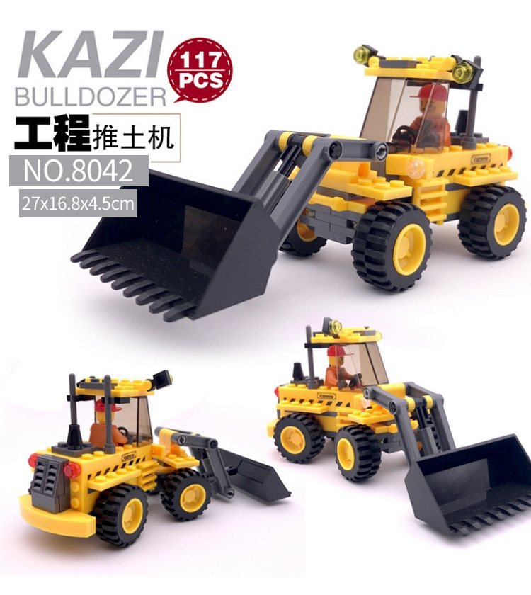 A Variety Of Kaizhi Truck Engineering Fire Fighting Children Educational Assembly Car Plastic Interactive Building Blocks Boy Toy Gift