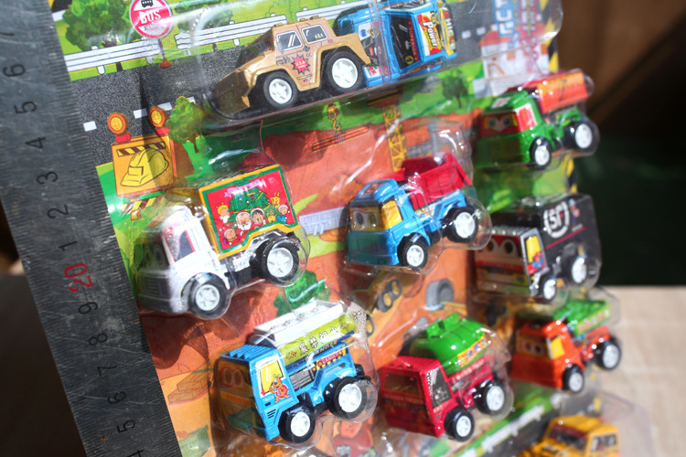 New Car Toy Set Model Engineering Car Children's Mini Car Inertia Pull Back Car