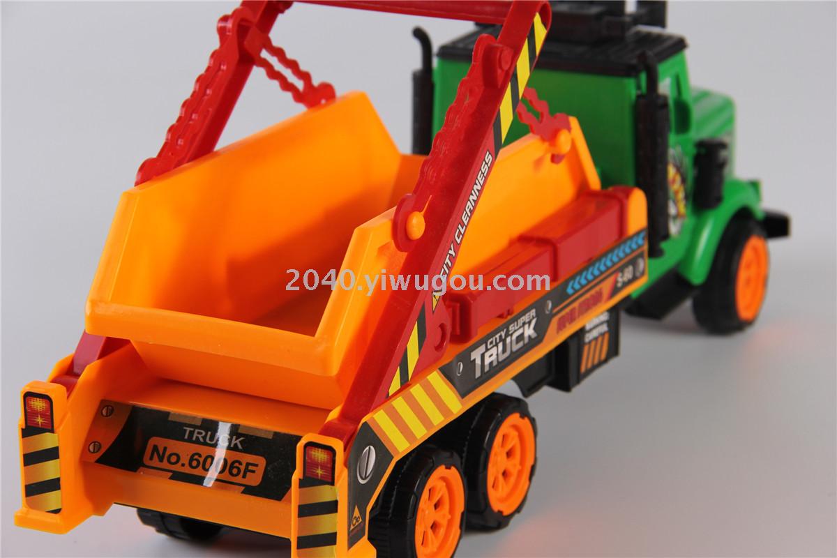 Children&#039;s toys wholesale inertia engineering vehicles sanitation car F07880 toy car