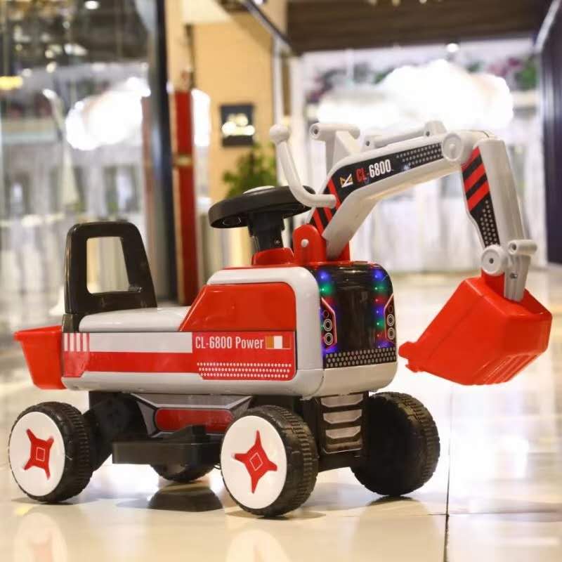 Children&#039;s Engineering Car Toy Car Electric Excavator Excavator Boy Can Sit People Oversized Can Sit Riding Excavator