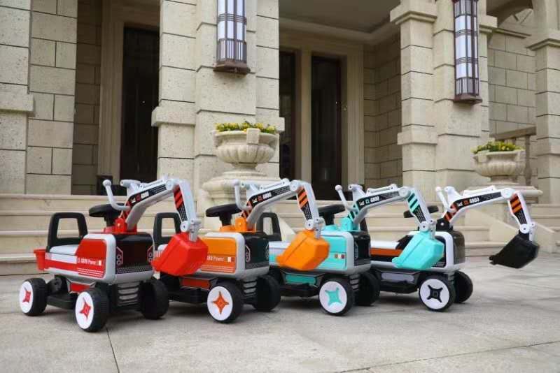 Children's Engineering Car Toy Car Electric Excavator Excavator Boy Can Sit People Oversized Can Sit Riding Excavator