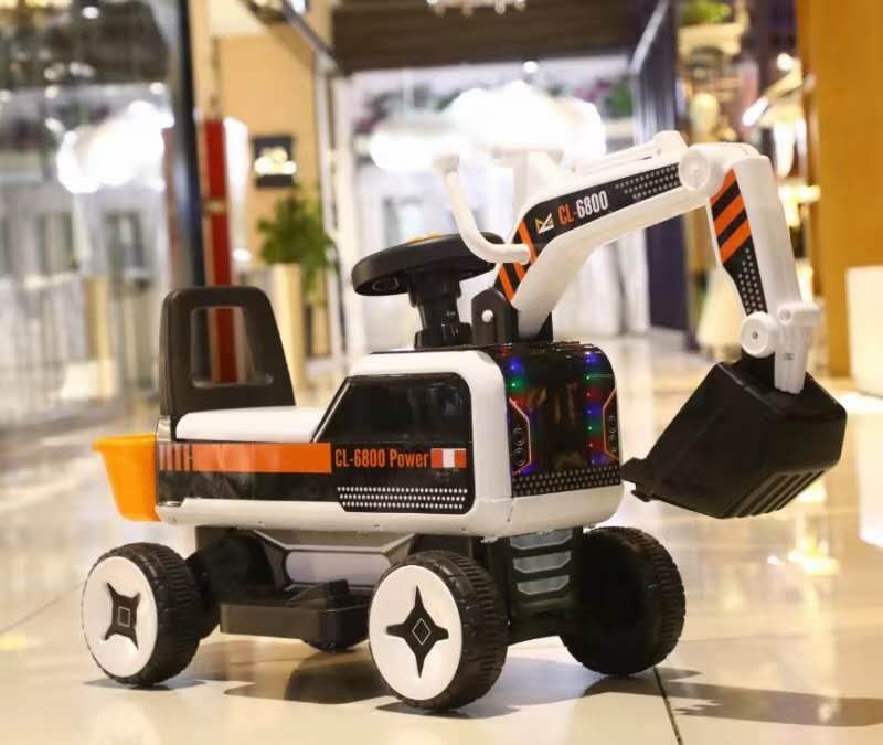 Children's Engineering Car Toy Car Electric Excavator Excavator Boy Can Sit People Oversized Can Sit Riding Excavator