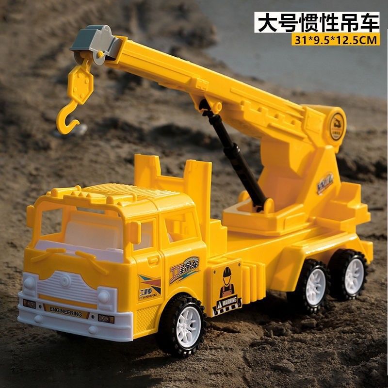 Inertia Crane Oversized Engineering Vehicle Crane Fire Fighting Military Police Car Children&#039;s Toy Car Model 3-6 Years Old