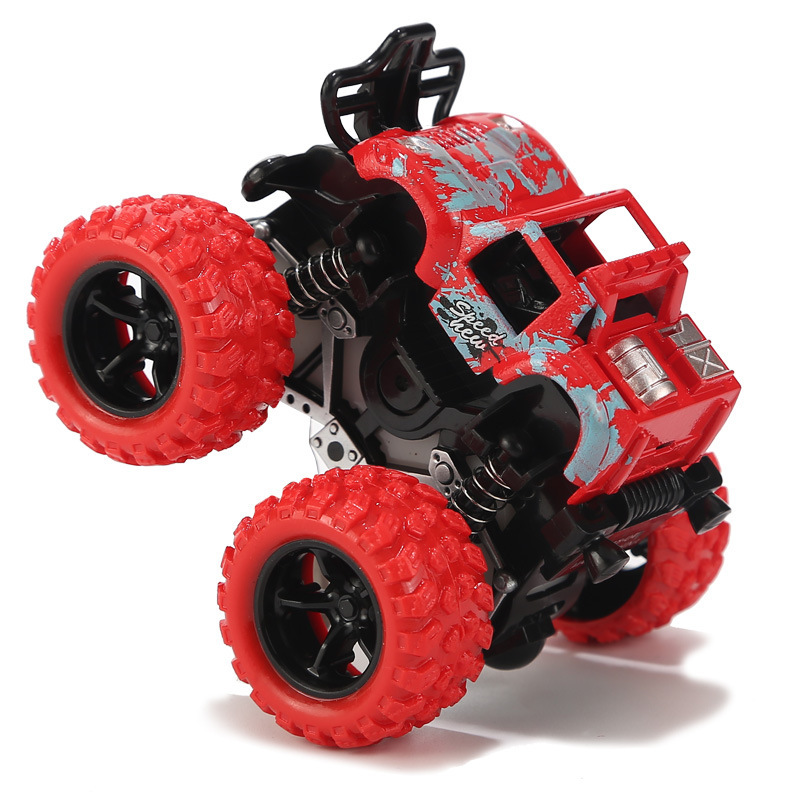 Children&#039;s Toy Excavator Engineering Car Boy Inertia Four-Wheel Drive off-Road Stunt Toy Car Car Stall Wholesale