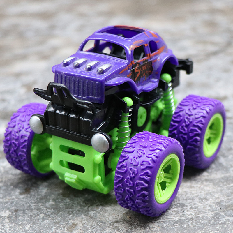 Children's Toy Excavator Engineering Car Boy Inertia Four-Wheel Drive off-Road Stunt Toy Car Car Stall Wholesale