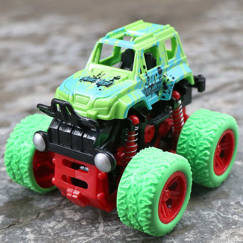 Children's Toy Excavator Engineering Car Boy Inertia Four-Wheel Drive off-Road Stunt Toy Car Car Stall Wholesale