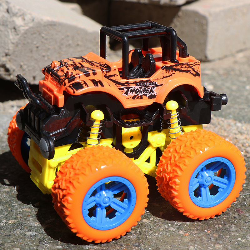 Children's Toy Excavator Engineering Car Boy Inertia Four-Wheel Drive off-Road Stunt Toy Car Car Stall Wholesale