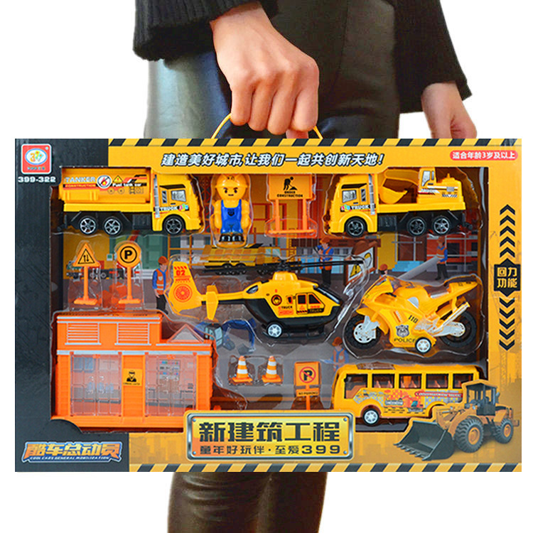 Chenghai Factory Wholesale Toy car Package large children&#039;s toy engineering car military Missile car box
