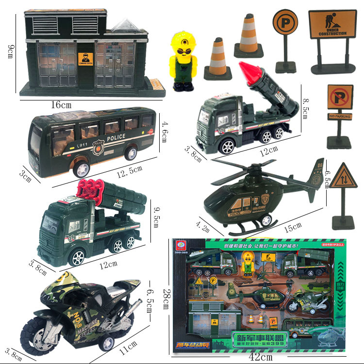 Chenghai Factory Wholesale Toy car Package large children's toy engineering car military Missile car box