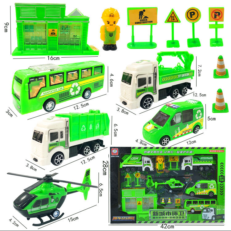 Chenghai Factory Wholesale Toy car Package large children's toy engineering car military Missile car box