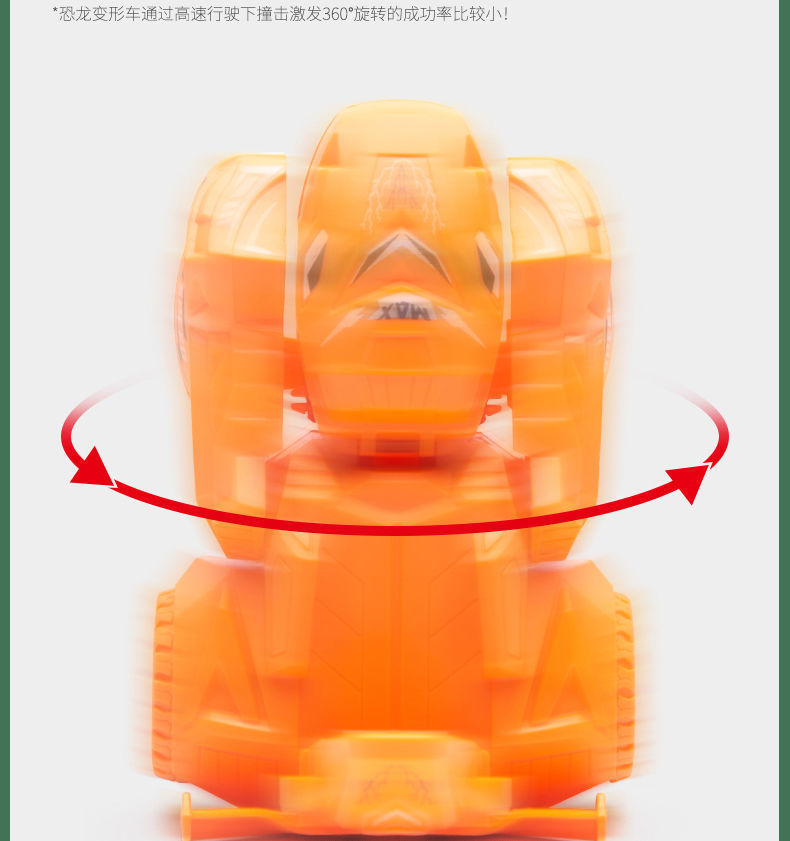 Internet Hot Dinosaur Impact Simulation Transformer Engineering Model Inertia off-Road Vehicle Cross-Border Children's Toy Car