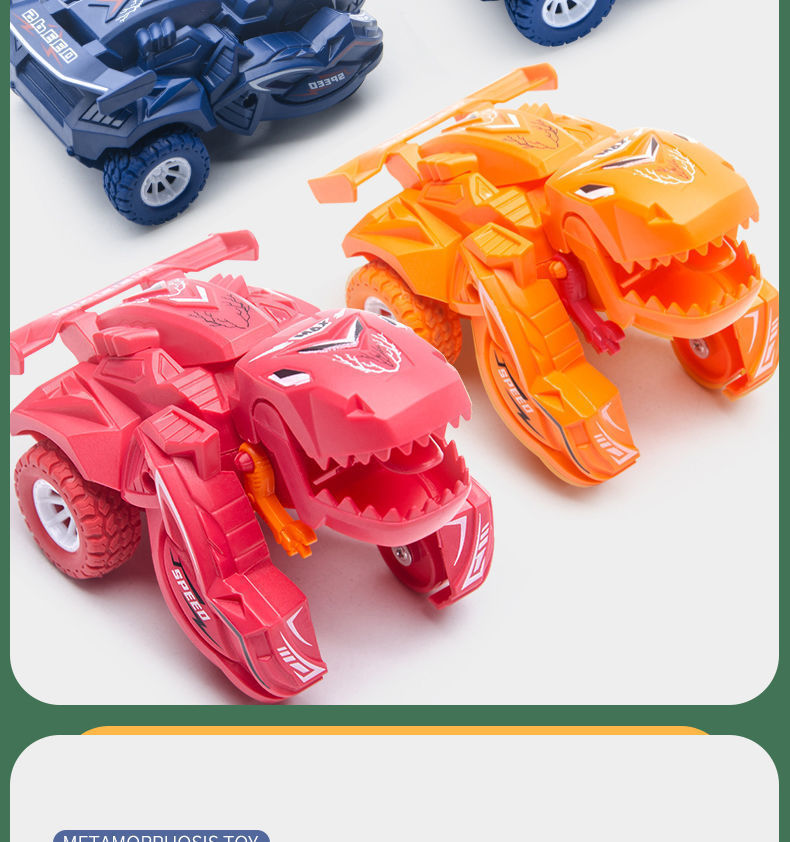 Internet Hot Dinosaur Impact Simulation Transformer Engineering Model Inertia off-Road Vehicle Cross-Border Children's Toy Car