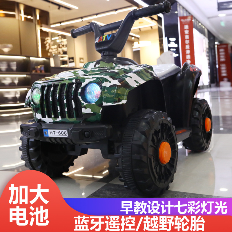Children&#039;s Electric Quadricycle off-Road Vehicle Baby Motorcycle Boys and Girls Net Red Car Engineering Vehicle Can Sit with Remote Control