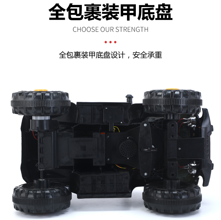 Children's Electric Quadricycle off-Road Vehicle Baby Motorcycle Boys and Girls Net Red Car Engineering Vehicle Can Sit with Remote Control