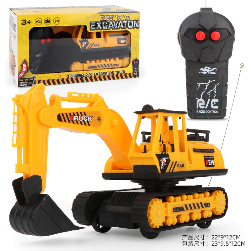 Boy&#039;s Toy Electric Remote Control Excavator Model Two-Way Large Simulation Model Toy Engineering Car Toys Gift