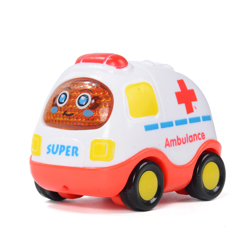 The Children inertial repulsion car toy car small plane plastic small toy cartoon mini engineering car set