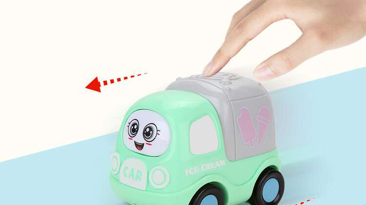 The Children inertial repulsion car toy car small plane plastic small toy cartoon mini engineering car set