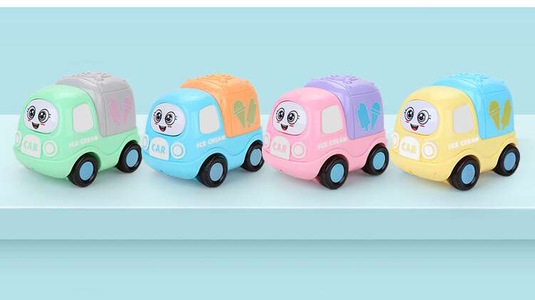 The Children inertial repulsion car toy car small plane plastic small toy cartoon mini engineering car set