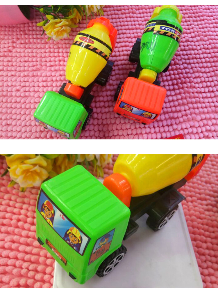103 New Hot Selling Engineering Vehicle Children's Toy Car Cement Mixer Truck Toy Car Plastic Wholesale