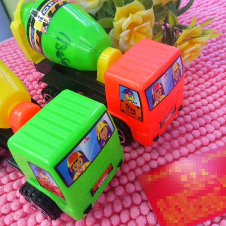 103 New Hot Selling Engineering Vehicle Children's Toy Car Cement Mixer Truck Toy Car Plastic Wholesale