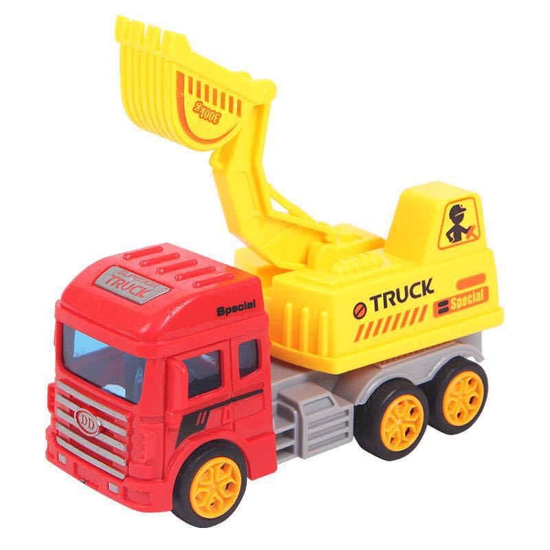 Cross-Border Inertia Warrior Engineering Vehicle Children&#039;s Toy Simulation Model Car Night Market Stall Toy Wholesale