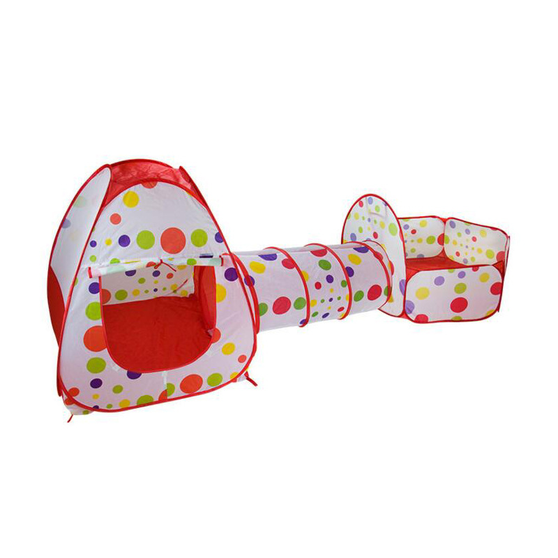 Children&#039;s tent Indoor three-piece indoor and outdoor folding game Houses dot triad basketball Pool baby Toys