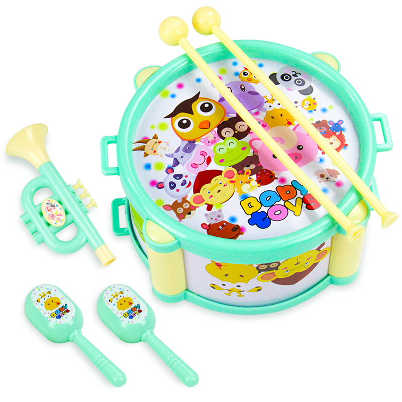 Infants Baby Toys Boys and Girls Hand Drum Baby Playing Musical Instrument Toys Wholesale