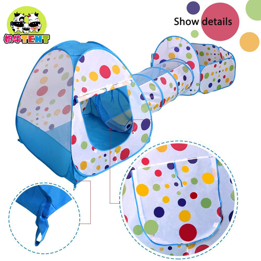 Cows children tent three - piece 3 crawl into also pool tunnel tent into game 3 years old baby toys Cows children tent three - piece 3 crawl into also pool tunnel tent into game 3 years old baby toys
