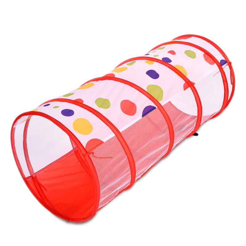 Cross-Border Amazon Children&#039;s Tent Three-Piece Set Crawl Tunnel Tent House Game House 0-3 Years Old Baby Toys
