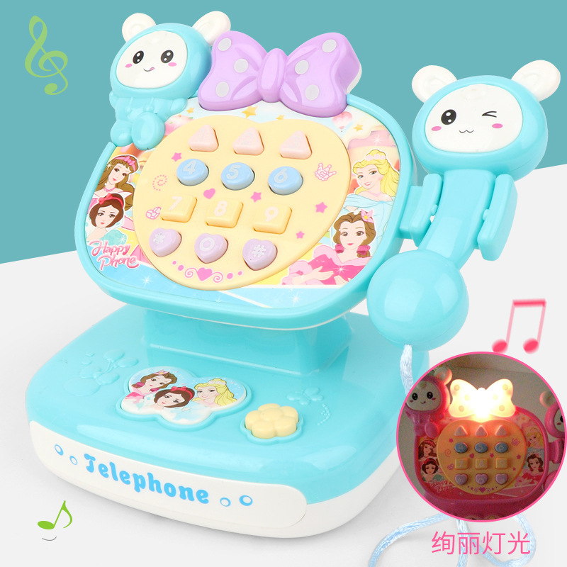 A2879# Baby Toys Enlightenment with Sound and Light Telephone Children&#039;s Multi-Function Early Education Fun Phone Toys