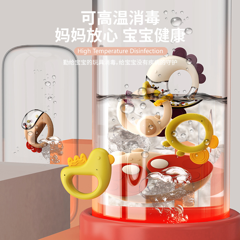 Cross-Border Newborn Baby Toys Newborn Rattle Biteable 6 to 12 Months Baby Grasping 0-1 Years Old Early Education Puzzle