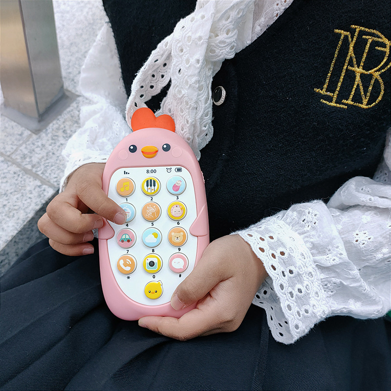 Children's Early Education Bilingual Mobile Phone Baby Toys 0-1 Years Old Baby Biteable Music Story Gifts for Boys and Girls Stall